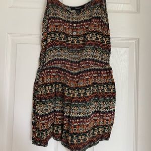 Forever 21 print romper Small